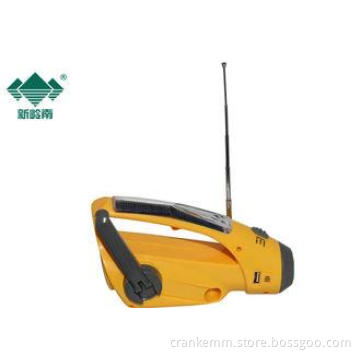 Rechargeable Solar Panel Dynamo Emergency Crank Radio Flash